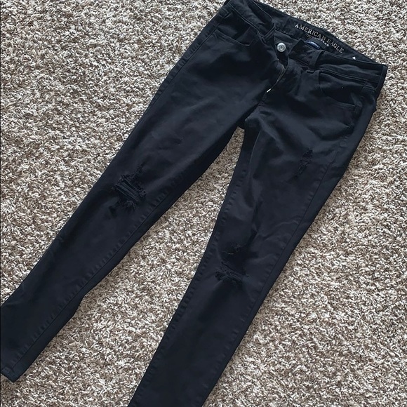 Black AE Ripped Jegging - Picture 2 of 6